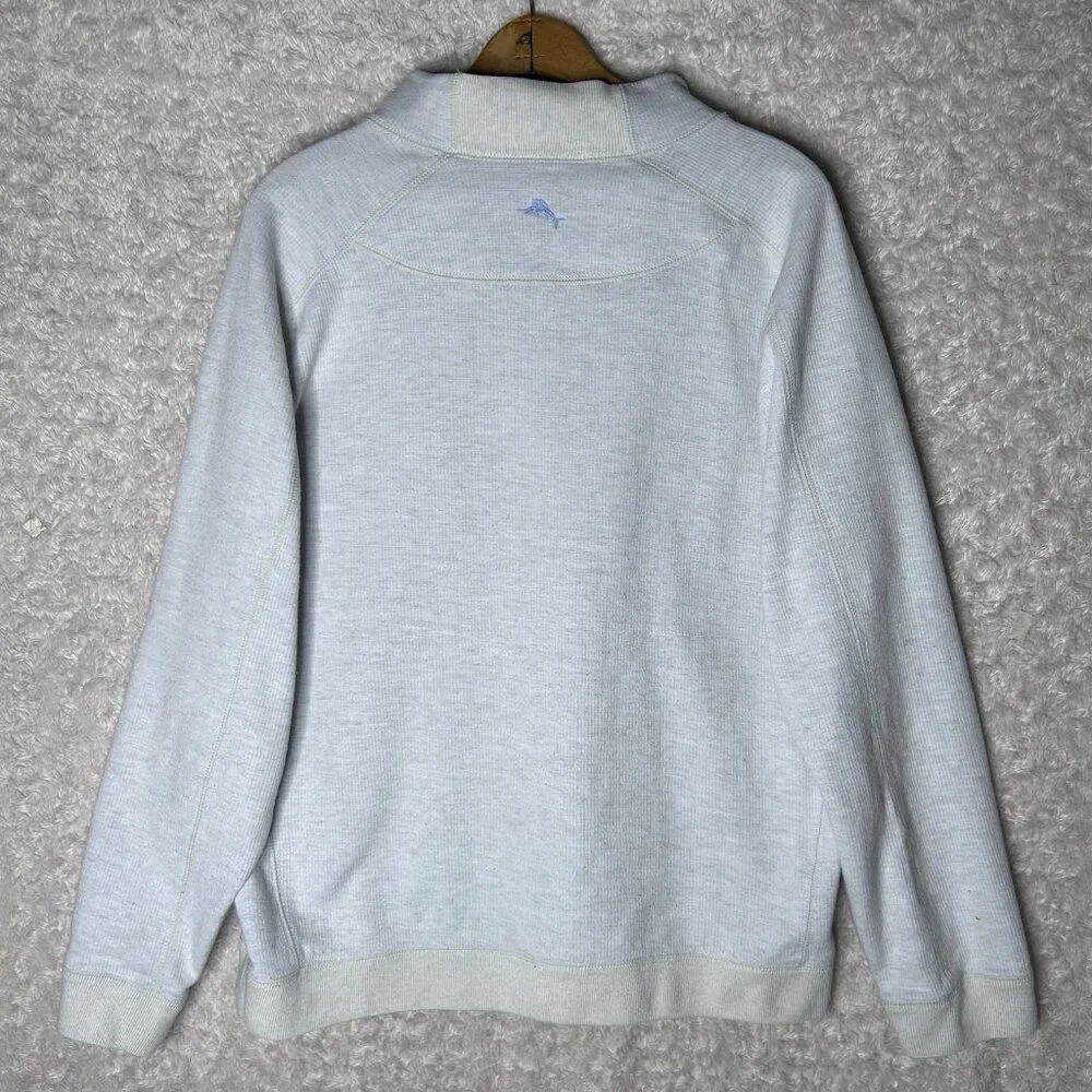 Tommy Banana Men's Flipshore Half -Zip Reversable Sweatshirt‎ Size Large